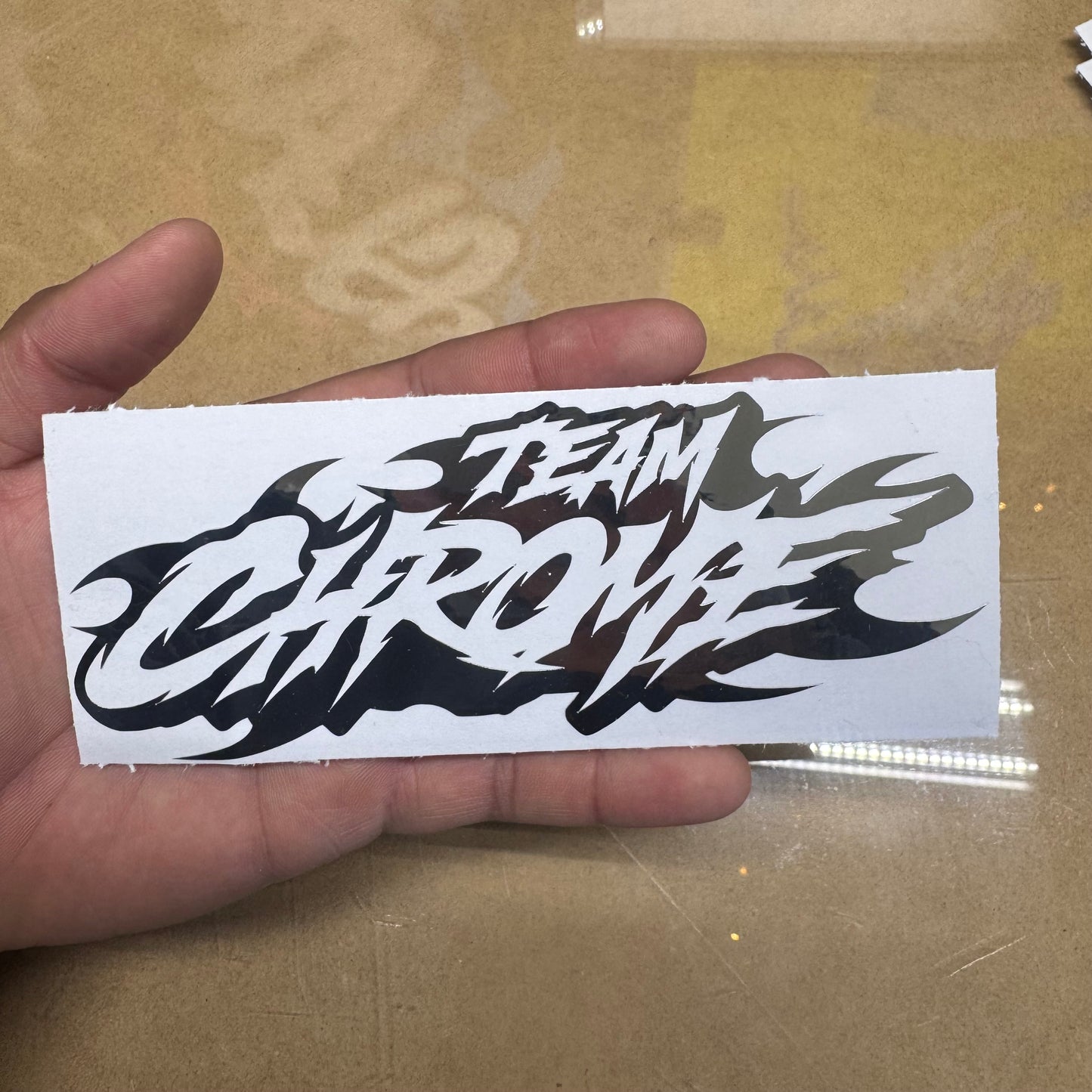 Team Chrome Decal Sticker