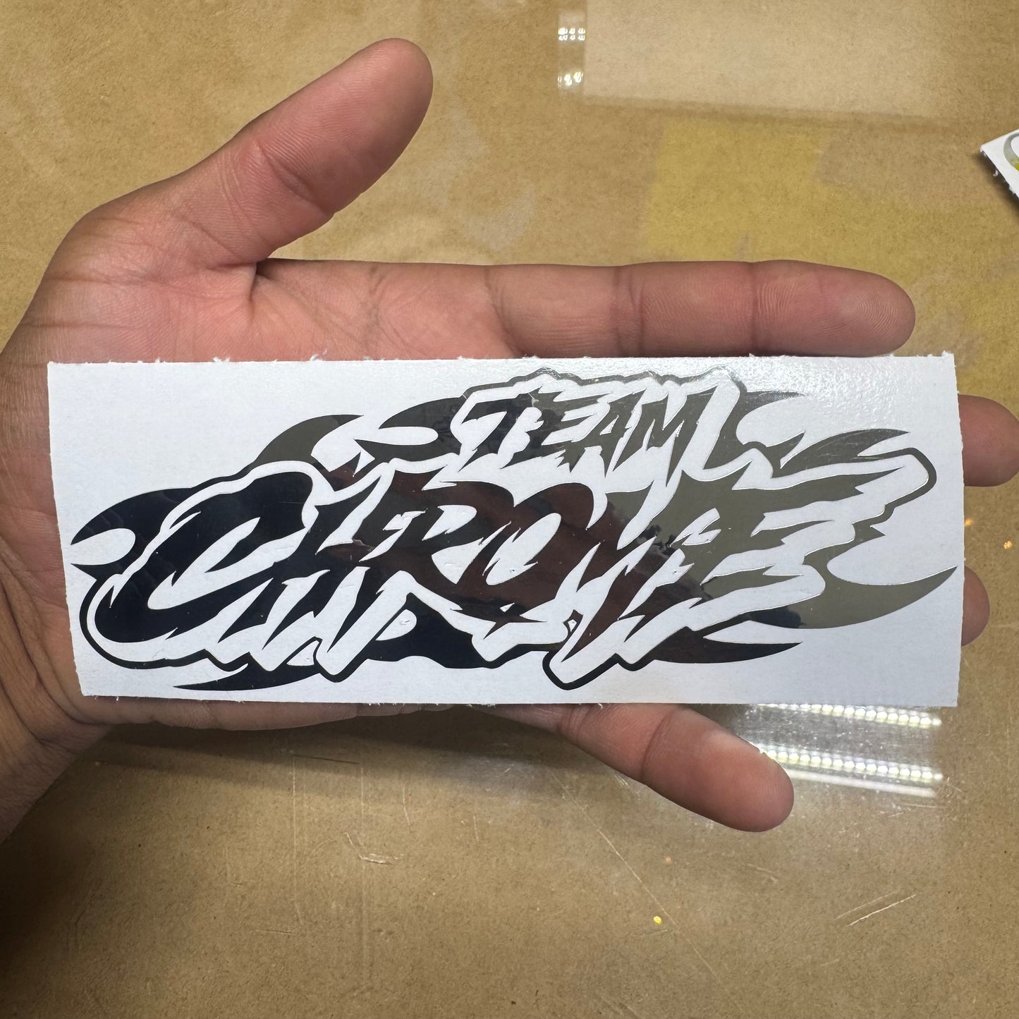 Team Chrome Decal Sticker