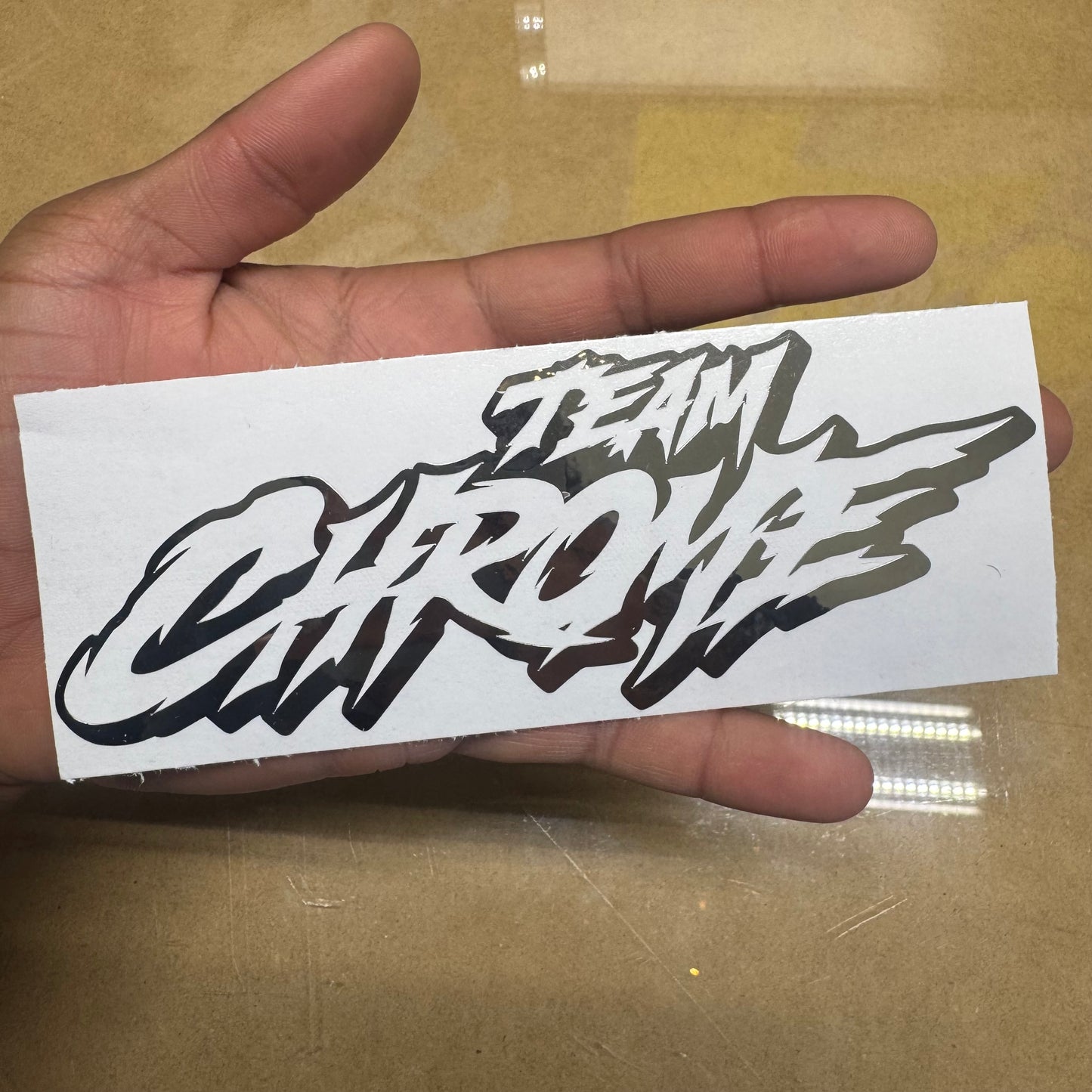 Team Chrome Decal Sticker