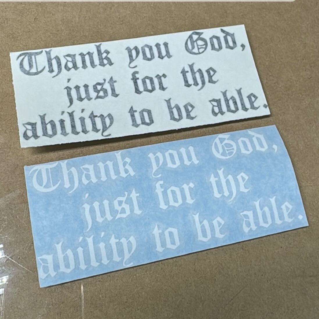 Thank You God Decal Sticker