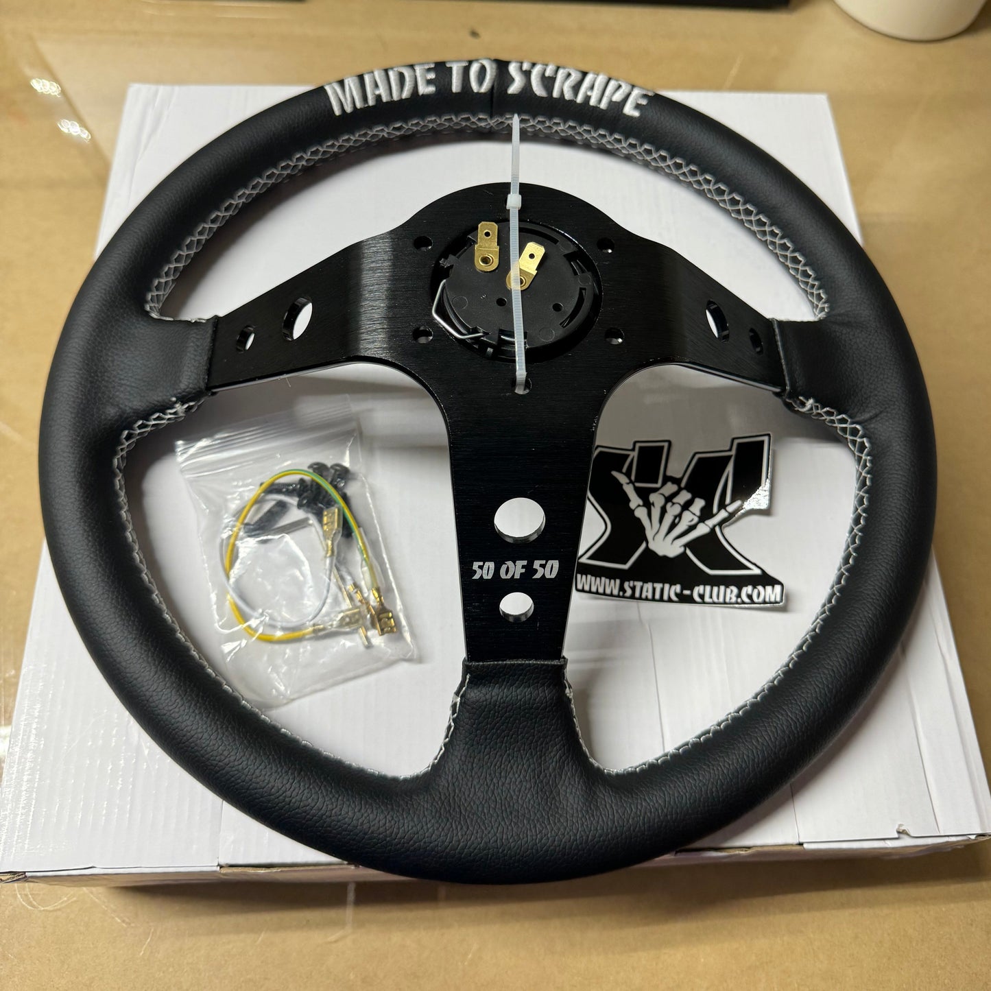 Static Club Steering Wheel Digital Image