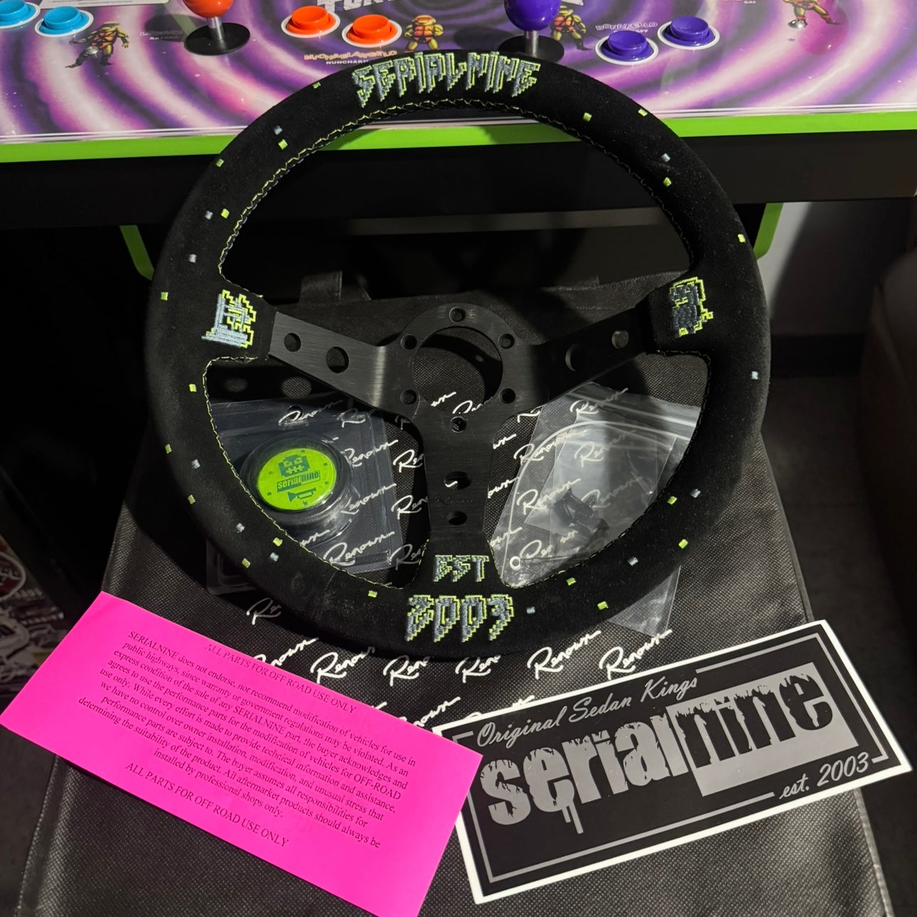 RayBan Meta/SerialNine/Milwaukee Impact Steering Wheel Digital Image