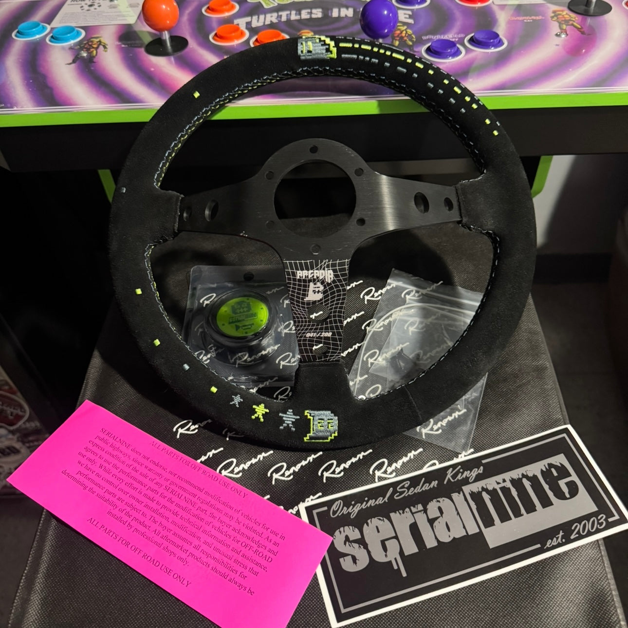 RayBan Meta/SerialNine/Milwaukee Impact Steering Wheel Digital Image