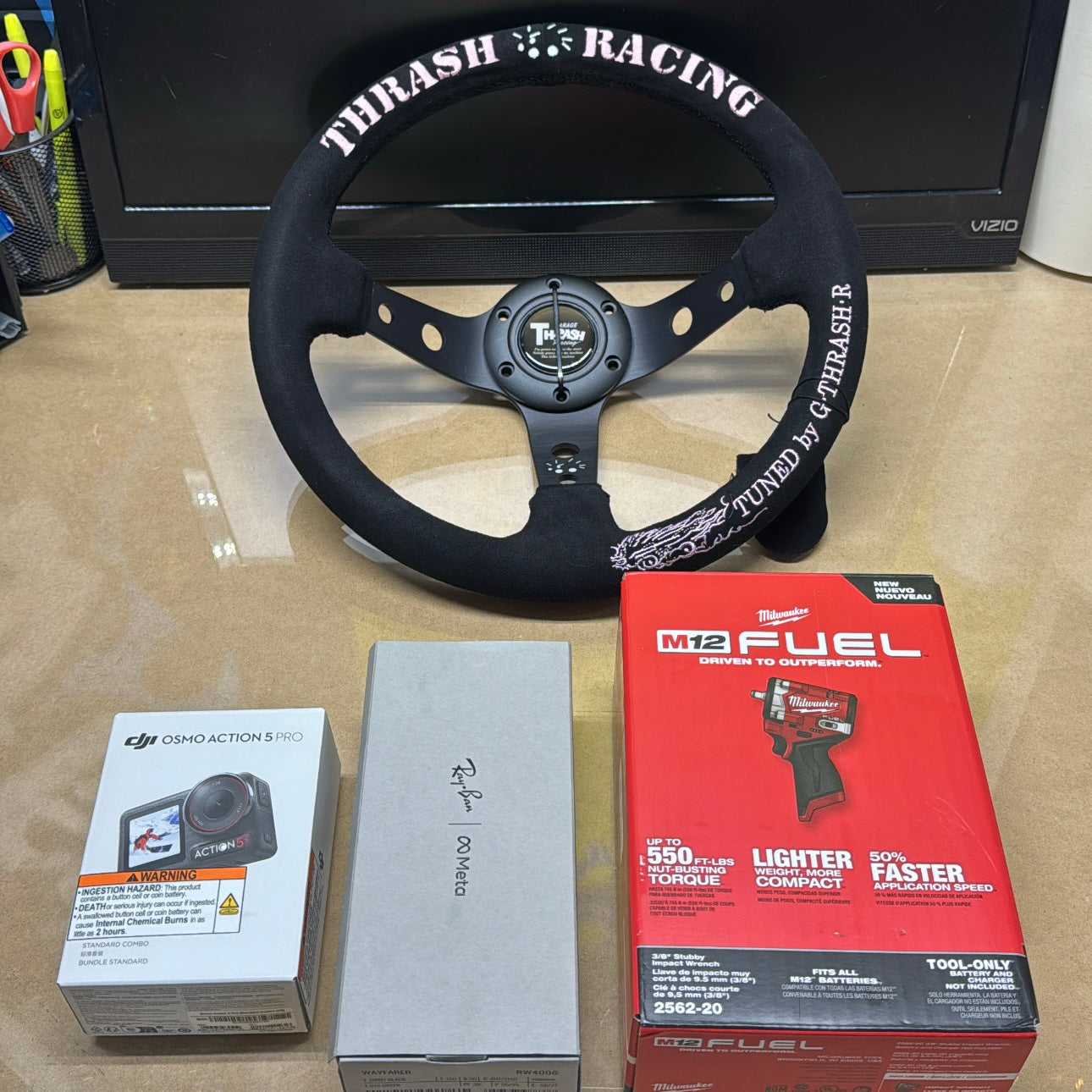 RayBan Meta/Action 5/Milwaukee Impact/ Thrash Steering Wheel Digital Image